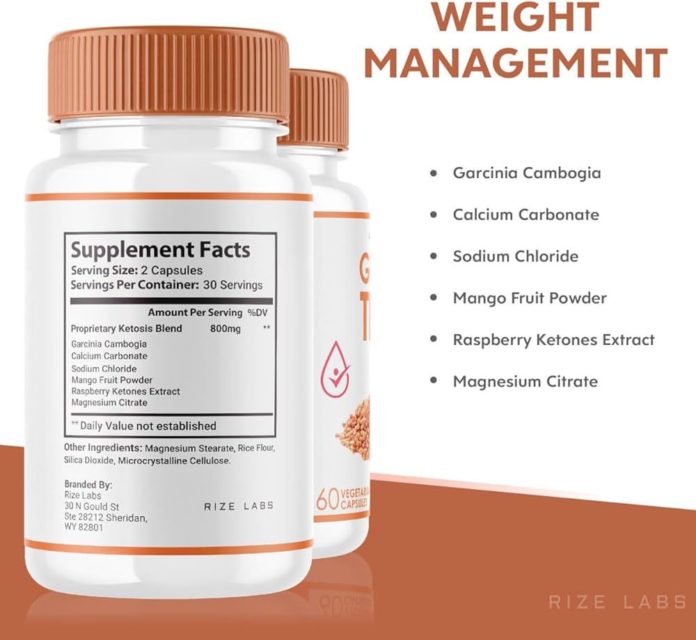 GlucoTrim Ingredients Label