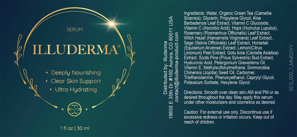 IlluDerma Ingredients Label