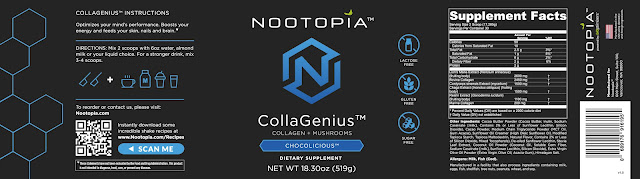 CollaGenius Ingredients Label