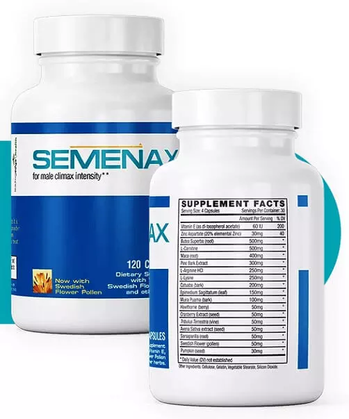 Semenax Ingredients Label