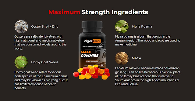 VigorPlux Ingredients Label