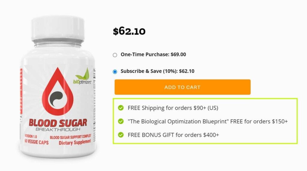 Buy BiOptimizers Blood Sugar Breakthrough Here