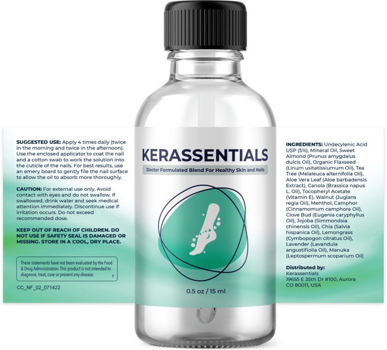 Kerassentials Ingredients Label