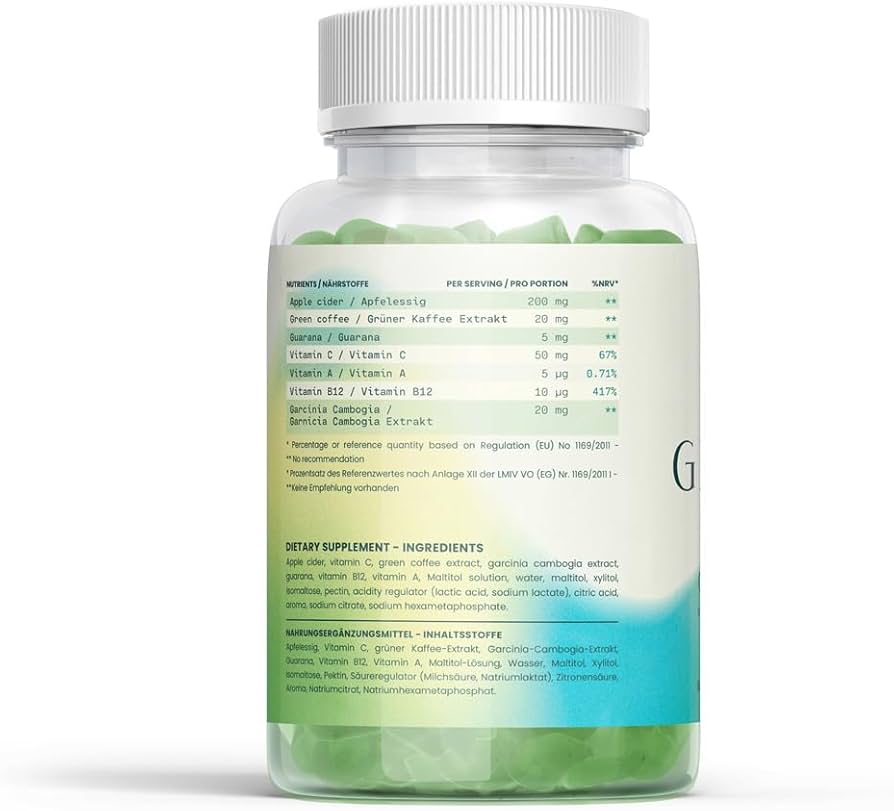 Grenosan Body Detox Gummies Ingredients Label