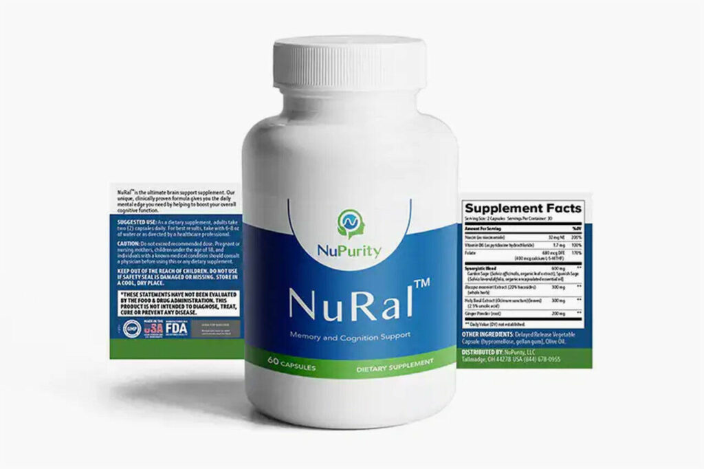 NuRal Ingredients Label