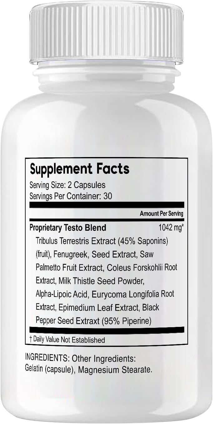 Synergex 7 Ingredients Label