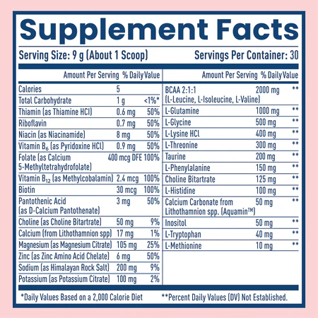 NativePath Native Hydrate Ingredients Label